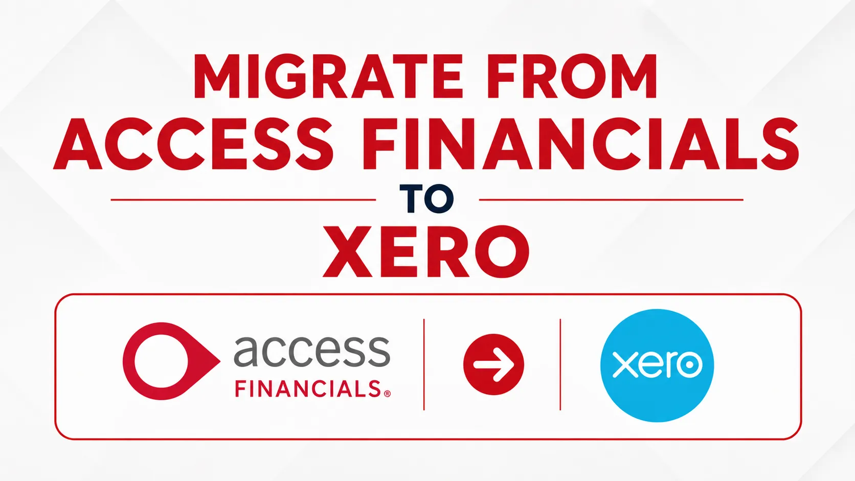 Migrate from Access Financials to Xero